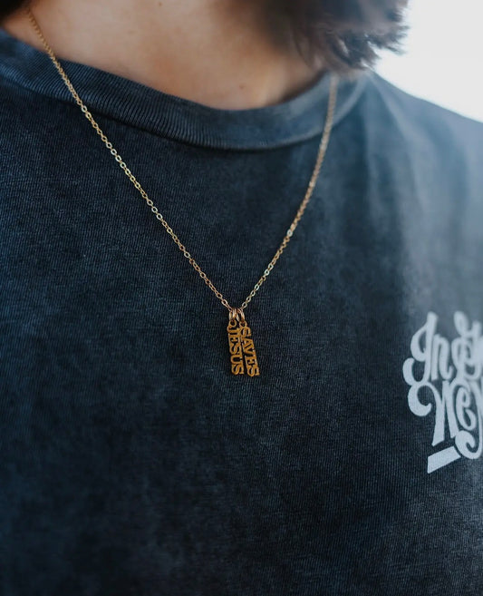Jesus Saves Necklace