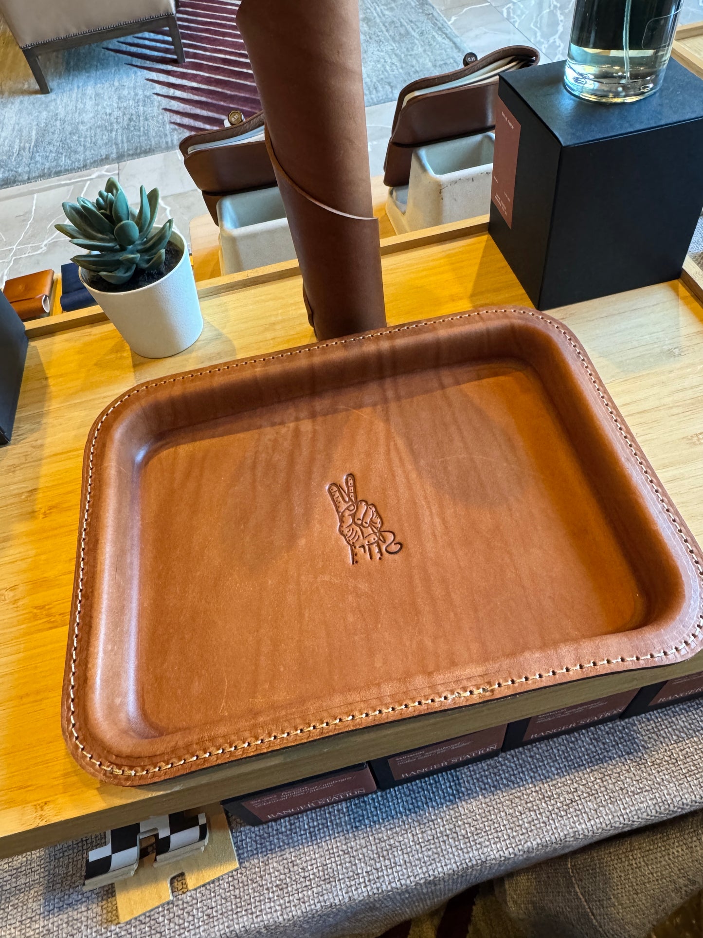 Leather Catch-All Tray